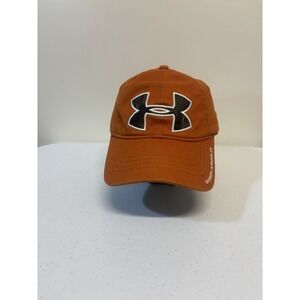 Under Armour Orange W/ Camo Logo‎ Hat Adult Adjustable Low Profile Baseball